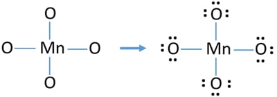 mark lone pairs on atoms in MnO4-